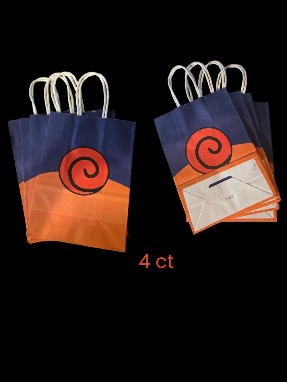 Naruto Designed Swag/Goody Bags 12 ct